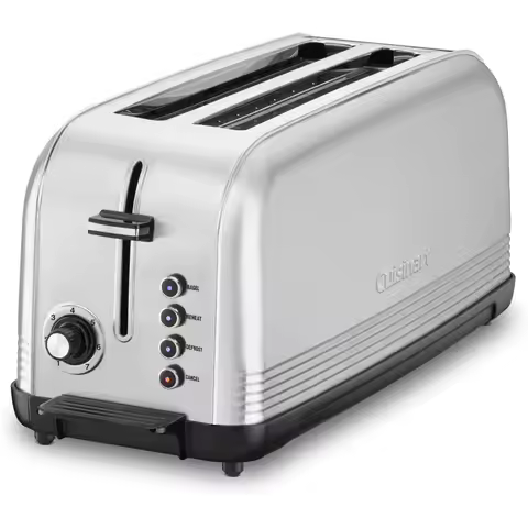 Cuisinart Long Slot Toaster, Stainless Steel, Silver, 2-slice long slot