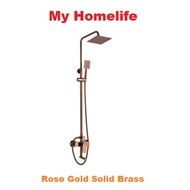 RoseGold 3 in 1 Mixer Shower Set IT-6048-RG Solid Brass / Sorento / Bareno / Mocha / Itto / Felice