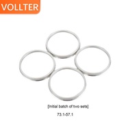 4 Pieces Aluminium Alloy Auto Wheel Hub Center Ring Replacement Rings