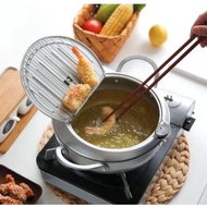 Thermometer frying pan - deep fryer pot thermometer 2.2L -