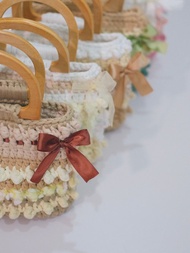 法式午後編織托特包