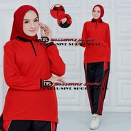 CODE R54R Women's Long Sleeve Sports Trending SetLong Sleeve LACOS Polo T-shirt Suit