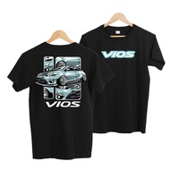 Toyota Vios CAR T-SHIRT Cyan Color