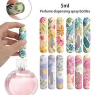 1pc/4pcs Perfume Dispensing Bottle, Printed Pattern Perfume Dispensing Tool, Bottom-Filled Water-Fil