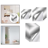 [perfeclanwv] Wall Mirror Tiles, 4 Pieces Frameless Full Length Mirror Tiles for Bedroom, Wall Mount