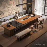 Tea Luxury Tea Chinese Style Table Chair Walnut Light Wax Solid Wood Luxury One Set Wood Taipei New 