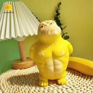 CREAMCANVAS​ Squeeze Vent Gorilla, Orangutan Yellow Squeezing Monkey Toys, Creative Elastic Soft Rub