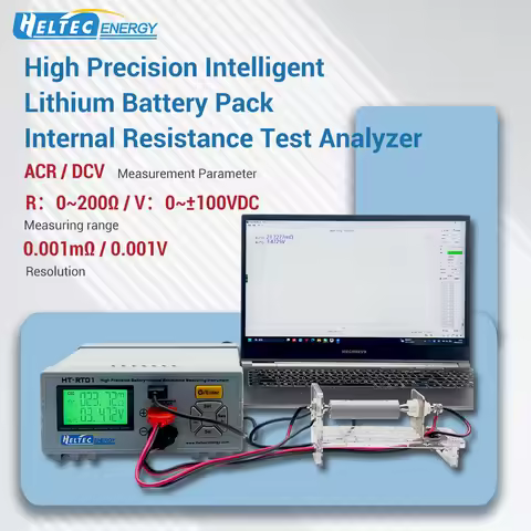 HELTEC RT01 High Precision 4 Wire Kelvin Battery Internal Resistance Tester 0-100V Voltage Milliohm 