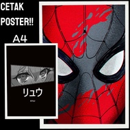 Custom Design Poster A4 Sizebebas