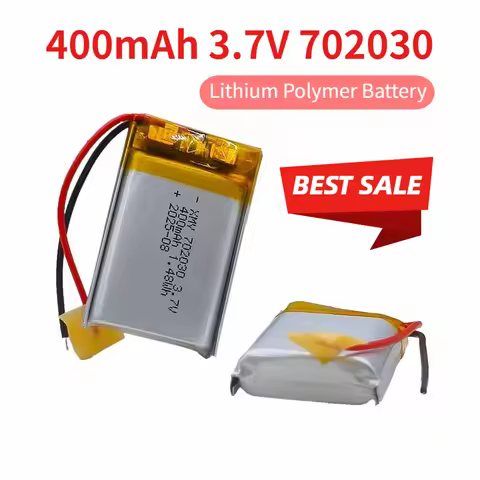 400mAh 3.7V 702030 Lithium Polymer Battery for Beauty Instrument Toys DIY MP3 GPS PSP DVR Remote Con