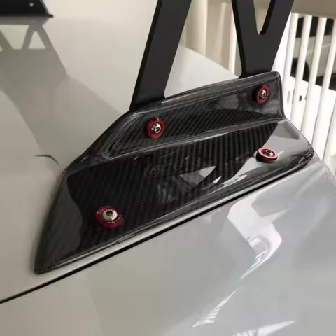 V Style Voltex Single Deck Gloss Carbon Black Rear Trunk GT Wing Spoiler Direct OEM