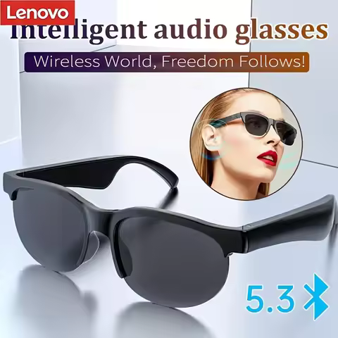 Lenovo AI Remote Control Touch Smart Glasses Multi-Functional Recording Translator Voice Assistant M
