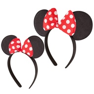 ABG Accessories Girls Minnie Mouse Ears Headbands, Set Of 2 For Mommy And Me, Matching for Adult and
