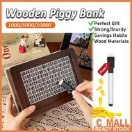 Money Box Handmade Reusable Piggy Bank Piggy Bank Money Box Wooden Coin Tray Storage Crafts With Sav