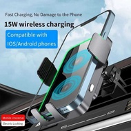 Car Wireless Charger Dual Coil Phone Stand