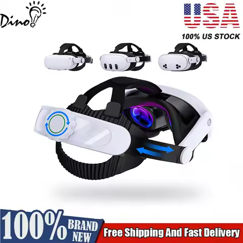 DinoFire MV1000 Head Strap For Meta Quest 3S/Quest 3/Quest 2 Head Strap Compatible for Oculus Head S