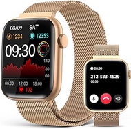 Smart Watch for Men Women (Answer/Make Calls), 1.83" HD Full Touch Screen, Fitness Tracker with Heart Rate Blood Oxygen Blood Pressure Sleep Monitor, IP67 Waterproof Smartwatch for Android iOS