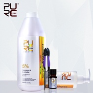 Brazilian keratin hair treatment formalin 5% 1000ml  hair straightening and purifying shampoo  gifts