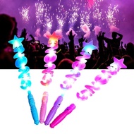 Bright Color Glowing Wands Long Time Use Fun Pack of 6 Portable Accessory for Kids and Adults At Any