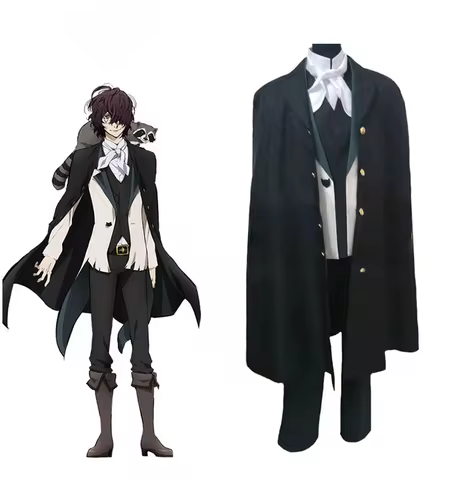 Edgar Allan Poe Cosplay Costume Unisex Uniform Suits Uniform Role Play Outfit Halloween Costume