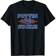 Men's cotton T-shirt Potvin Sucks 1979 Vintage New York T-shirt T-Shirt