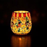 古埃爾公園 原創手作彩色玻璃馬賽克蠟燭台 巴塞羅那系列家居裝飾