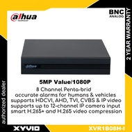 Dahua XVR1B08H-I 8CH Penta-brid 5MP Value/1080P Cooper 1U 1HDD WizSense Digital Video Recorder