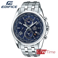 Casio Edifice นาฬิกาข้อมือผู้ชาย สายสแตนเลส รุ่น EFB-301JD-2ADR (สีเงิน/หน้าปัดสีน้ำเงิน)