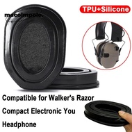 1 pair Headphone Ear Pads, Replacement TPU Earphone Cushions, Headphone Accessories Silicone Headset