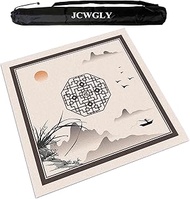 Large Chinese Mahjong Mat With Carrying Bag, Anti Slip Noise Reducing Table Cover For Poker Card Boa