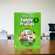 Family and Friends 5 cuốn Workbook tặng 1 móc khóa cute