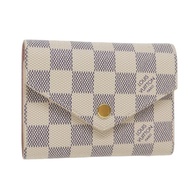 路易威登 Damier Azur Portefeuille Victorine 錢包 N64022 LV 正品 am6071A