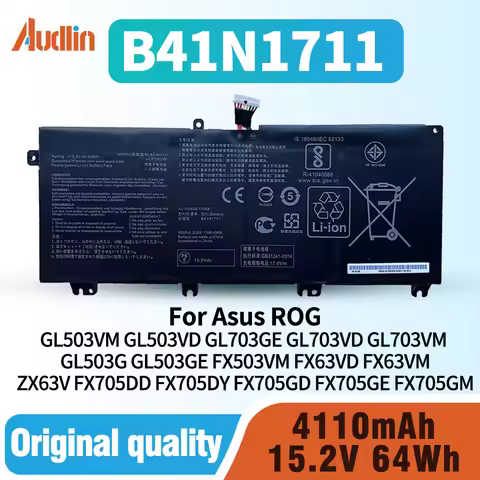 B41N1711 Battery for Asus ROG Strix GL503VM GL503VD GL703GE GL703VD GL703VM GL503G GL503GE FX503VM F