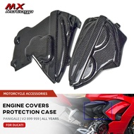 Panigale V2 Carbon Fiber Engine Covers Protection Case For DUCATI PANIGALE V2 899 959 Motorcycle Acc