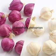 MERAH Shallots, artificial garlic, onion and fake garlic, artificial simulation, children's toys, ph