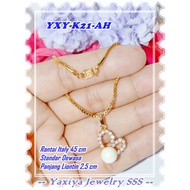 YXY-K21-AH Love Pearl Gold 18K Gold Plated Necklace, Original Yaxiya Brand