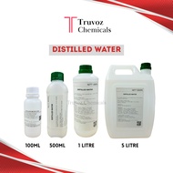Distilled Water H₂O – Solvent, Battery, Lab, Cosmetic, Industrial Use | 100 ML / 500 ML / 1 L / 5 L
