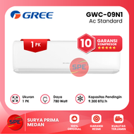 AC 1 PK GREE STANDARD DELUXE GWC-09N1 GARANSI RESMI (MEDAN)