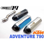 Project79 Exhaust KTM 790 Adventure Slip on Tabung Muffler Adventure790 Stainless Steel Project 79 Q