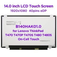 Led LCD LENOVO THINKPAD T460 T460S T460P T470 T470P T470S T480 T480S TOUCHSCREEN
