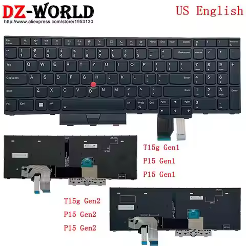 US English Backlight Keyboard For Lenovo Thinkpad T15g P15 P17 Gen1 Gen2 5N20Z74859 5N20Z74822 5N20Z