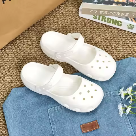 2026 Summer New Women'S Ballet Cave Shoes PVC Durable Anti Slip And Odorous Flat Shoes Beach Shoes F