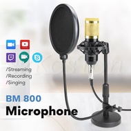 ไมโครโฟน Profession bm 800 Condenser Microphone Karaoke Gaming Studio Recording bm800 Microphone for