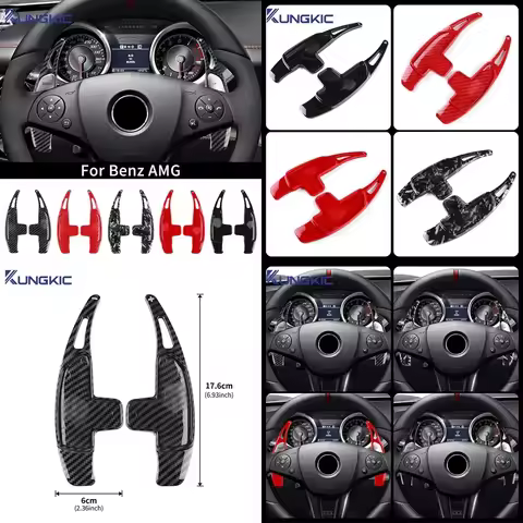 Car Steering Wheel Paddle Shift for Mercedes Benz AMG A35 A45 C43 C63 E63 S63 S65 CLA G63 GLA GLC GL