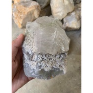 Original rough white quartz stone for home decoration, high energy purification11cm, weight 1kg (158