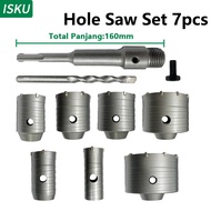 ISKU mata bor hole saw lubang tembok beton/hollow core saw beton/pelubang beton tembok pipa drill bi