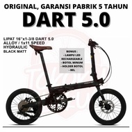 PACIFIC DART 5.0 16" 11 SPEED FOLDING BIKE SEPEDA LIPAT SELI 16 INCH - bicycle storeku