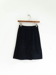 經典黑豹紋搖滾青春電幻物語 古董古著金絲絨A字裙 skirt vintage