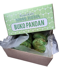 BUKO PANDAN TIPAS HOPIA- FRESHLY BAKED DIRECT FROM THE BAKERY- 10pcs PER BOX