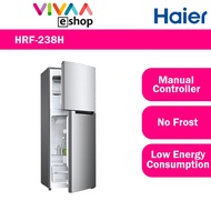 Haier 240L HRF-238H 2 Door Refrigerator Twin Door Fridge with NO FROST (10 YEARS COMPRESSOR WARRANTY)